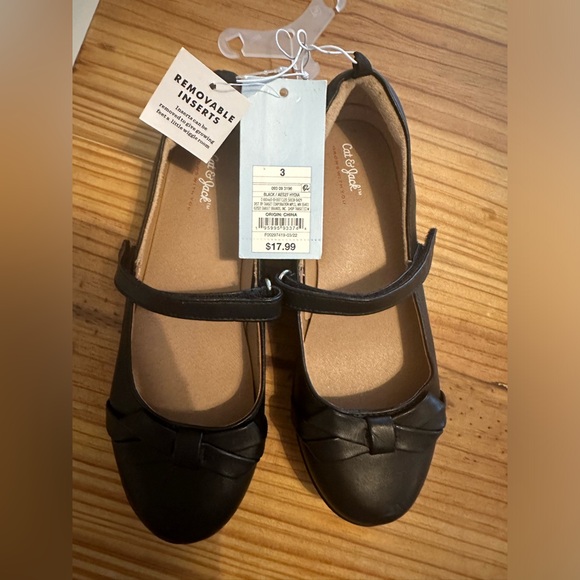Dressy black Mary Jane flats for girls - Picture 2 of 4
